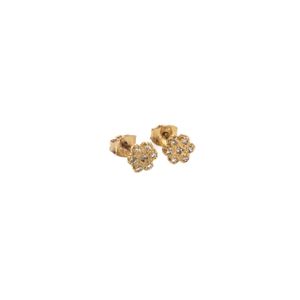 ARETES ORTOPEDICO FLOR CON ZIRCONES