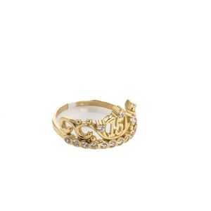 ANILLO 15 AÑOS 18K