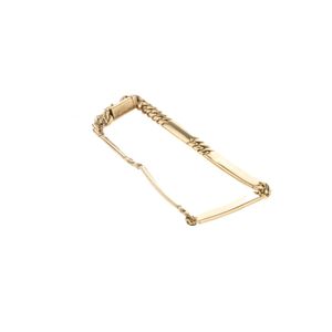 PULSERA CUBANA CON PLACAS 18K