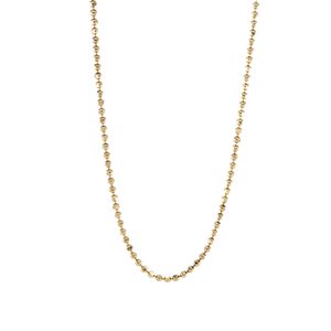 CADENA TEJIDO BOLITAS 14K