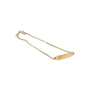 PULSERA TEJIDO CAJA CON PLACA 18K