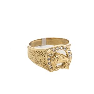 ANILLO HERRADURA 18K