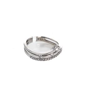 ANILLO 18K - P. FINA - O. BLANCO -