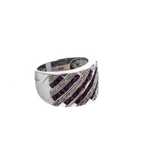 ANILLO 18K - O. BLANCO - P. FINA