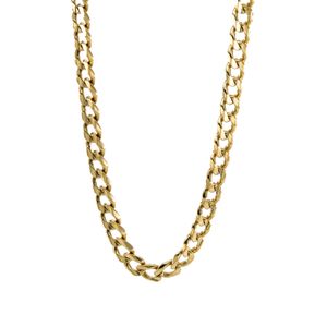 CADENA TEJIDO CUBANO 18K