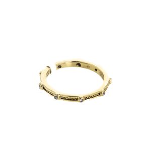 ANILLO 18K - O. BLANCO - P. FINA