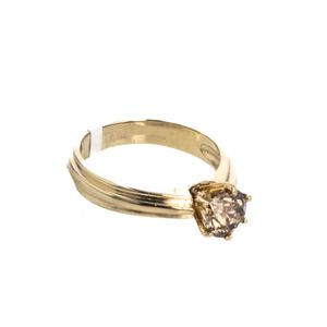 ANILLO 14K - P. FINA - 0,90 CT APROX