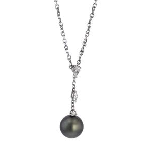 CADENA 18K - DIJE PERLA - P. FINA PERA