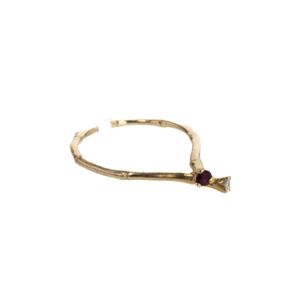 ANILLO 18K - P. FINA - 0,01 CT APROX - RUBI