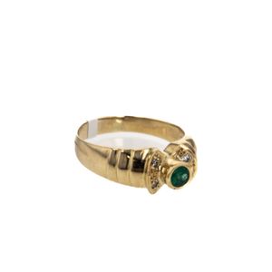 ANILLO 18K - P. FINA - ESMERALDA