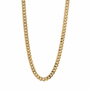 CADENA TEJIDO CUBANA 18K
