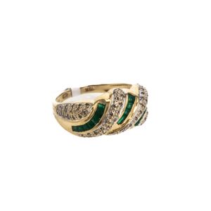 ANILLO 18K - ESMERALDAS