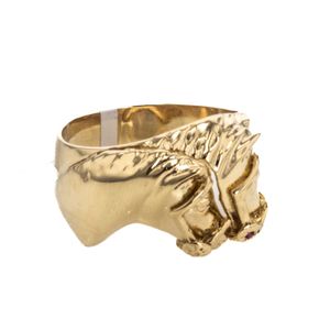 ANILLO CABALLOS 18K
