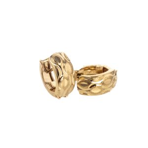 ARETES CORTOS DIAMANTADOS 18K