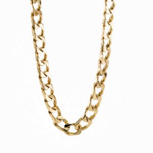 CADENA TEJIDO CUBANA 18K