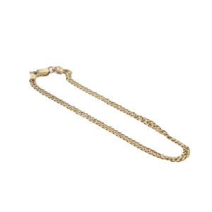 PULSERA TEJIDO CUBANA 18K