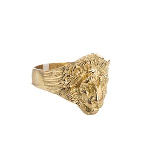 ANILLO LEON 18K