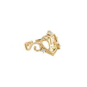 ANILLO 15 AÑOS 18K