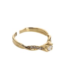 ANILLO 18K - P. FINA - 0,18 CT APROX