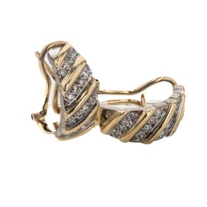 ARETES 18K - P. FINA -
