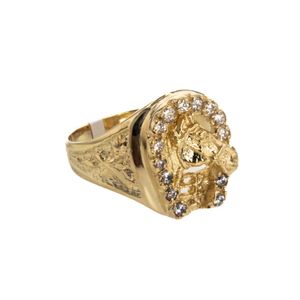 ANILLO HERRADURA 18K