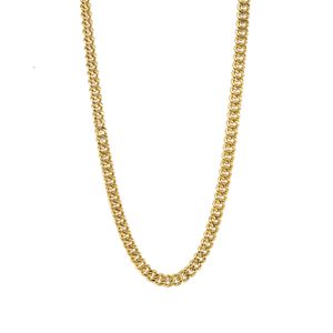 CADENA TEJIDO CUBANA 18K