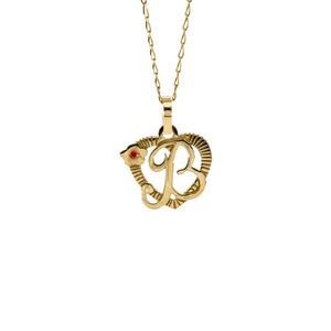 DIJE LETRA B CON ZIRCON 18K