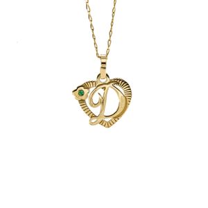 DIJE LETRA D CON ZIRCON 18K