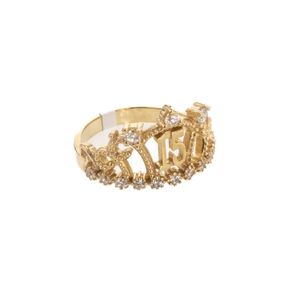 ANILLO 15 AÑOS 18K