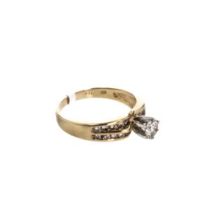 ANILLO 14K - P. FINA - 0,50 CT APROX