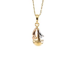 DIJE BARCO 3 COLORES 18K