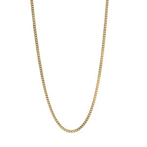 CADENA TEJIDO CUBANA 18K