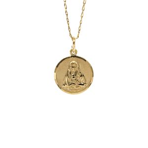 DIJE REDONDO VIRGEN 18K