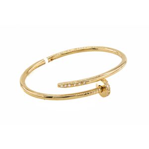 PULSERA CAÑA CON ZIRCONES 18K