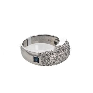 ANILLO 18K - P. FINA - O. BLANCO -