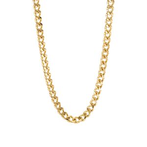 CADENA TEJIDO CUBANA 18K