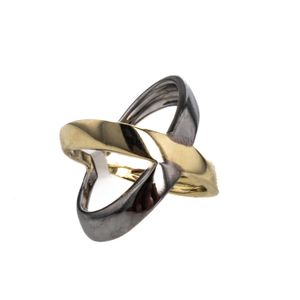 ANILLO 2 COLORES 18K