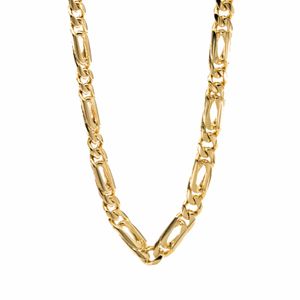 CADENA OJO DE PAJARO ALTERNADA 18K