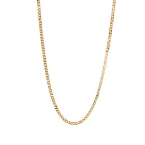 CADENA TEJIDO CUBANO 18K