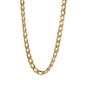 CADENA TEJIDO ROMBO 18K