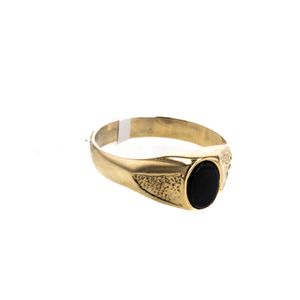 ANILLO PIEDRA NEGRA 18K