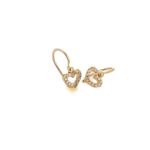 ARETES CORAZON ENJOYE 18K