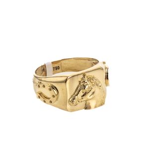 ANILLO HERRADURA 18K