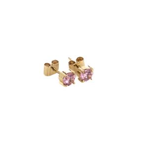 ARETES TOPOS CON ZIRCON 18K