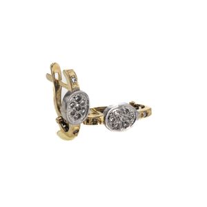 ARETES 18K - P. FINA - 8 X 8