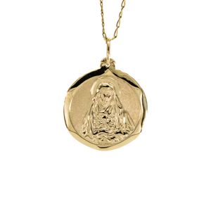 DIJE REDONDO VIRGEN 18K
