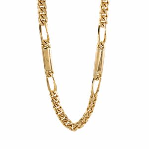 CADENA LOMO DE CORVINA ALTERNADO 18K