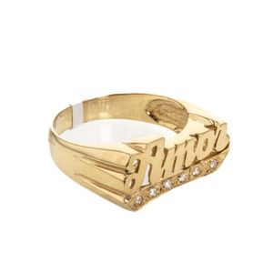 ANILLO AMOR CON ZIRCONES 18K