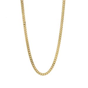CADENA TEJIDO CUBANA 18K