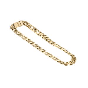PULSERA CUBANA ALTERNADA 18K